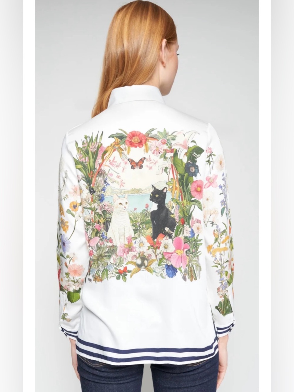 Vilagallo SHIRT TEA GATOS PRINT size 44